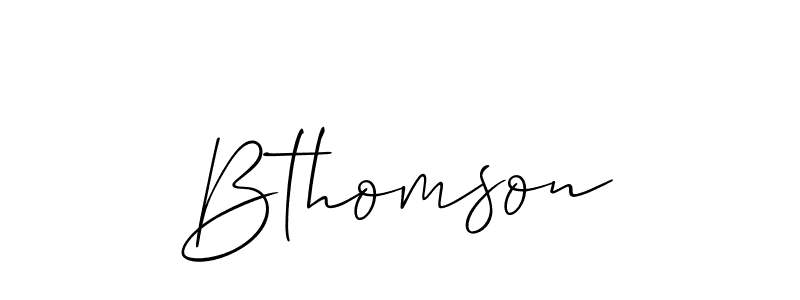 Make a beautiful signature design for name Bthomson. Use this online signature maker to create a handwritten signature for free. Bthomson signature style 2 images and pictures png