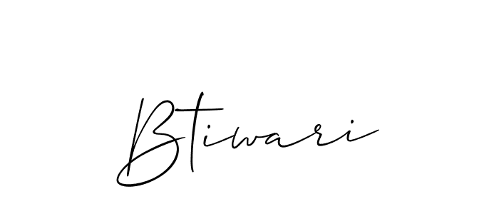 Best and Professional Signature Style for Btiwari. Allison_Script Best Signature Style Collection. Btiwari signature style 2 images and pictures png