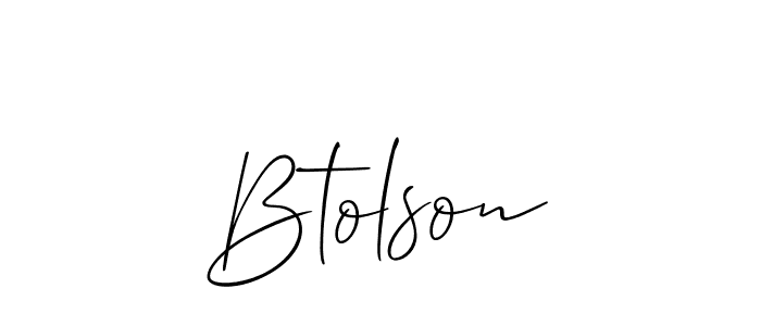 Once you've used our free online signature maker to create your best signature Allison_Script style, it's time to enjoy all of the benefits that Btolson name signing documents. Btolson signature style 2 images and pictures png