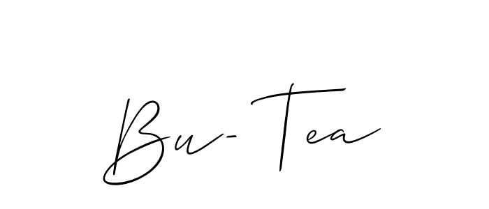 You should practise on your own different ways (Allison_Script) to write your name (Bu- Tea) in signature. don't let someone else do it for you. Bu- Tea signature style 2 images and pictures png