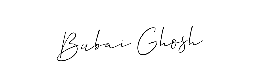 You should practise on your own different ways (Allison_Script) to write your name (Bubai Ghosh) in signature. don't let someone else do it for you. Bubai Ghosh signature style 2 images and pictures png