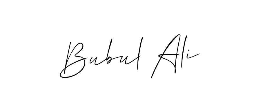 Once you've used our free online signature maker to create your best signature Allison_Script style, it's time to enjoy all of the benefits that Bubul Ali name signing documents. Bubul Ali signature style 2 images and pictures png