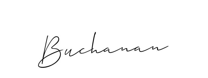 Design your own signature with our free online signature maker. With this signature software, you can create a handwritten (Allison_Script) signature for name Buchanan. Buchanan signature style 2 images and pictures png