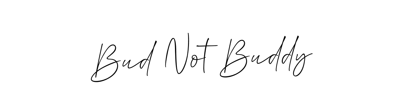 Use a signature maker to create a handwritten signature online. With this signature software, you can design (Allison_Script) your own signature for name Bud Not Buddy. Bud Not Buddy signature style 2 images and pictures png