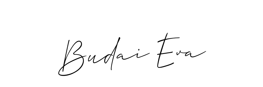 Also we have Budai Eva name is the best signature style. Create professional handwritten signature collection using Allison_Script autograph style. Budai Eva signature style 2 images and pictures png
