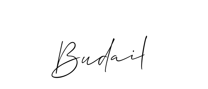 Budail  stylish signature style. Best Handwritten Sign (Allison_Script) for my name. Handwritten Signature Collection Ideas for my name Budail . Budail  signature style 2 images and pictures png