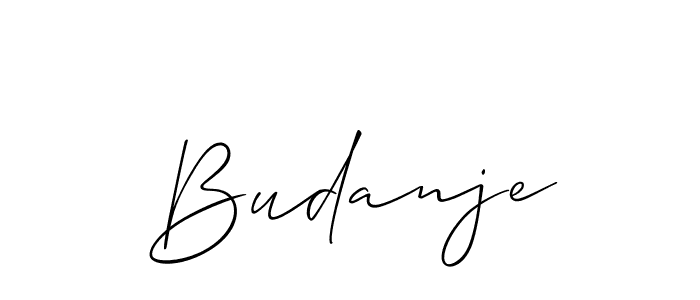 Similarly Allison_Script is the best handwritten signature design. Signature creator online .You can use it as an online autograph creator for name Budanje. Budanje signature style 2 images and pictures png