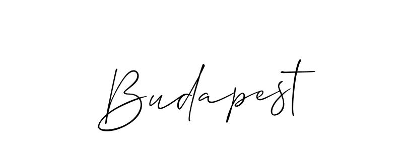 Once you've used our free online signature maker to create your best signature Allison_Script style, it's time to enjoy all of the benefits that Budapest name signing documents. Budapest signature style 2 images and pictures png