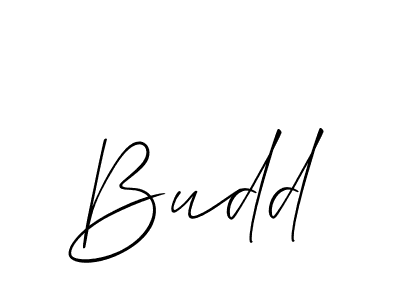 Budd stylish signature style. Best Handwritten Sign (Allison_Script) for my name. Handwritten Signature Collection Ideas for my name Budd. Budd signature style 2 images and pictures png