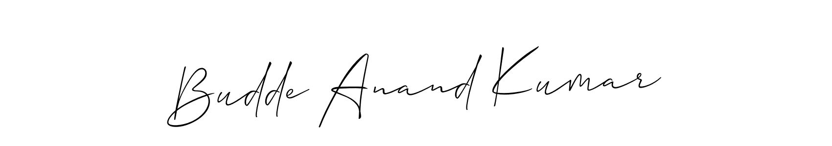 Make a short Budde Anand Kumar signature style. Manage your documents anywhere anytime using Allison_Script. Create and add eSignatures, submit forms, share and send files easily. Budde Anand Kumar signature style 2 images and pictures png