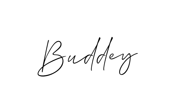 Buddey stylish signature style. Best Handwritten Sign (Allison_Script) for my name. Handwritten Signature Collection Ideas for my name Buddey. Buddey signature style 2 images and pictures png