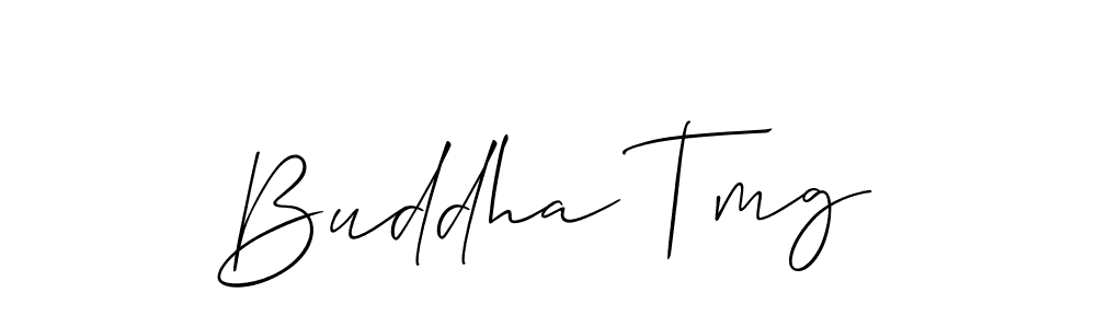 You should practise on your own different ways (Allison_Script) to write your name (Buddha Tmg) in signature. don't let someone else do it for you. Buddha Tmg signature style 2 images and pictures png