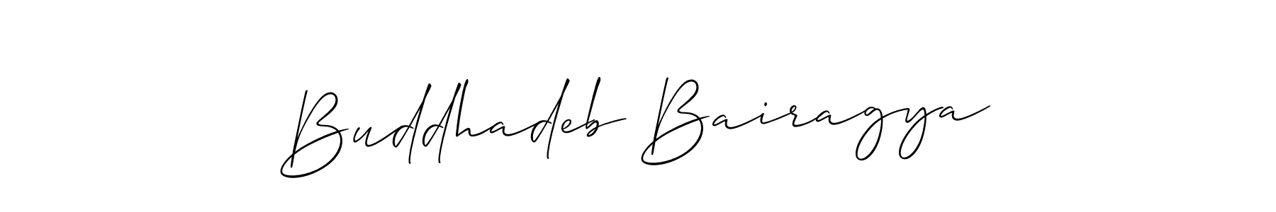 Create a beautiful signature design for name Buddhadeb Bairagya. With this signature (Allison_Script) fonts, you can make a handwritten signature for free. Buddhadeb Bairagya signature style 2 images and pictures png