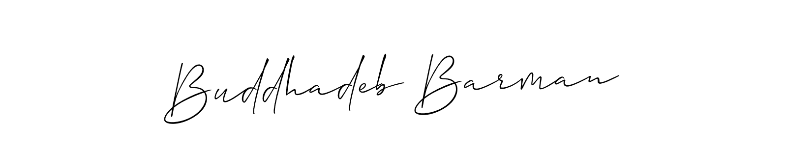 You should practise on your own different ways (Allison_Script) to write your name (Buddhadeb Barman) in signature. don't let someone else do it for you. Buddhadeb Barman signature style 2 images and pictures png