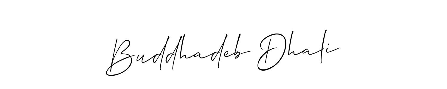 It looks lik you need a new signature style for name Buddhadeb Dhali. Design unique handwritten (Allison_Script) signature with our free signature maker in just a few clicks. Buddhadeb Dhali signature style 2 images and pictures png