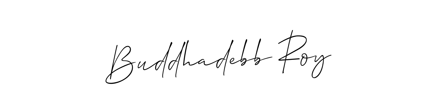 Also You can easily find your signature by using the search form. We will create Buddhadebb Roy name handwritten signature images for you free of cost using Allison_Script sign style. Buddhadebb Roy signature style 2 images and pictures png