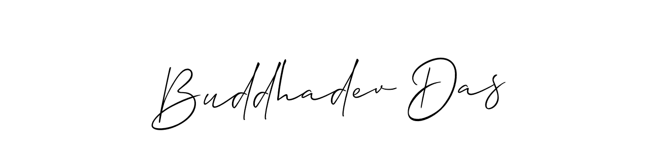 Design your own signature with our free online signature maker. With this signature software, you can create a handwritten (Allison_Script) signature for name Buddhadev Das. Buddhadev Das signature style 2 images and pictures png