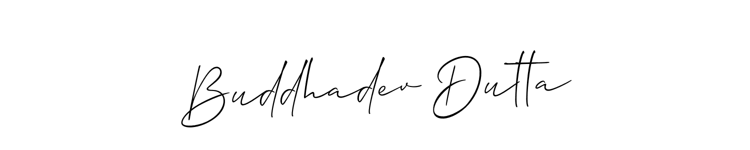 You should practise on your own different ways (Allison_Script) to write your name (Buddhadev Dutta) in signature. don't let someone else do it for you. Buddhadev Dutta signature style 2 images and pictures png