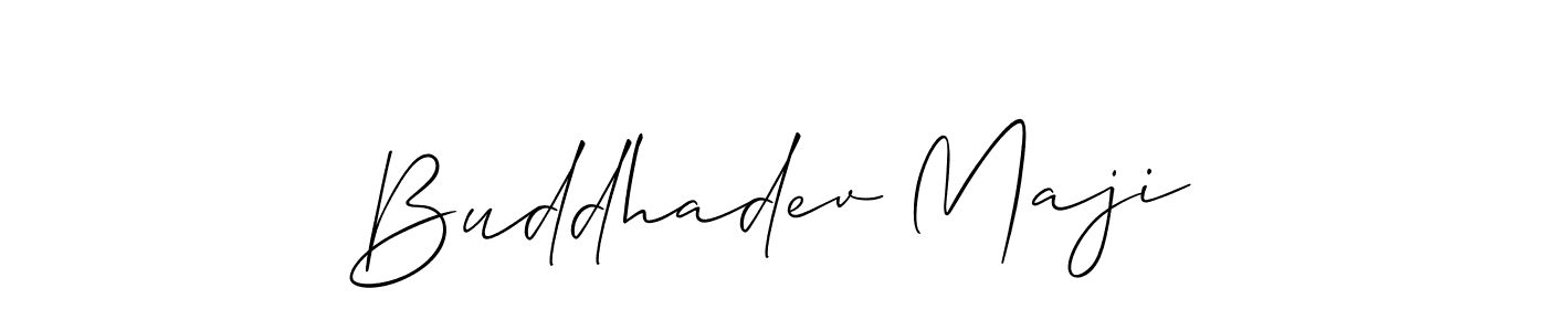 The best way (Allison_Script) to make a short signature is to pick only two or three words in your name. The name Buddhadev Maji include a total of six letters. For converting this name. Buddhadev Maji signature style 2 images and pictures png