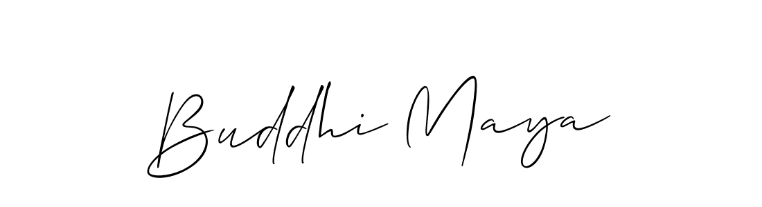 How to Draw Buddhi Maya signature style? Allison_Script is a latest design signature styles for name Buddhi Maya. Buddhi Maya signature style 2 images and pictures png