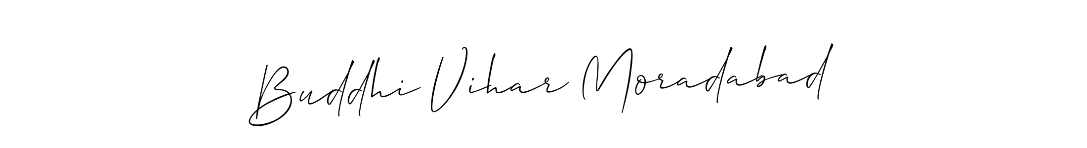 Design your own signature with our free online signature maker. With this signature software, you can create a handwritten (Allison_Script) signature for name Buddhi Vihar Moradabad. Buddhi Vihar Moradabad signature style 2 images and pictures png