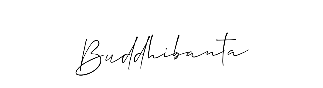 Use a signature maker to create a handwritten signature online. With this signature software, you can design (Allison_Script) your own signature for name Buddhibanta. Buddhibanta signature style 2 images and pictures png