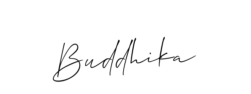 Allison_Script is a professional signature style that is perfect for those who want to add a touch of class to their signature. It is also a great choice for those who want to make their signature more unique. Get Buddhika name to fancy signature for free. Buddhika signature style 2 images and pictures png