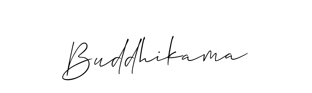 Allison_Script is a professional signature style that is perfect for those who want to add a touch of class to their signature. It is also a great choice for those who want to make their signature more unique. Get Buddhikama name to fancy signature for free. Buddhikama signature style 2 images and pictures png