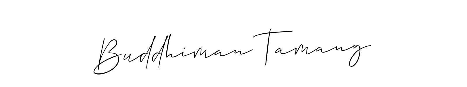 Make a beautiful signature design for name Buddhiman Tamang. Use this online signature maker to create a handwritten signature for free. Buddhiman Tamang signature style 2 images and pictures png