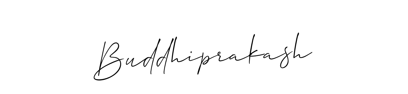 How to make Buddhiprakash signature? Allison_Script is a professional autograph style. Create handwritten signature for Buddhiprakash name. Buddhiprakash signature style 2 images and pictures png