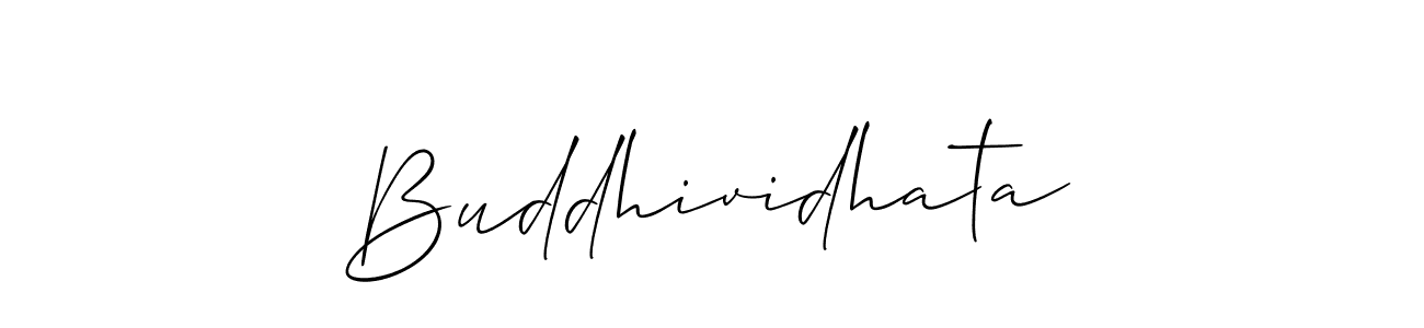 Buddhividhata stylish signature style. Best Handwritten Sign (Allison_Script) for my name. Handwritten Signature Collection Ideas for my name Buddhividhata. Buddhividhata signature style 2 images and pictures png
