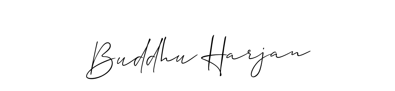 How to Draw Buddhu Harjan signature style? Allison_Script is a latest design signature styles for name Buddhu Harjan. Buddhu Harjan signature style 2 images and pictures png