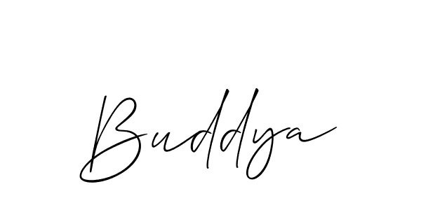 Buddya stylish signature style. Best Handwritten Sign (Allison_Script) for my name. Handwritten Signature Collection Ideas for my name Buddya. Buddya signature style 2 images and pictures png