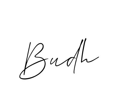 How to make Budh signature? Allison_Script is a professional autograph style. Create handwritten signature for Budh name. Budh signature style 2 images and pictures png