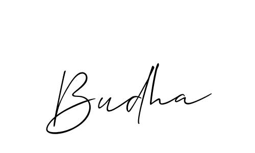 Make a beautiful signature design for name Budha. With this signature (Allison_Script) style, you can create a handwritten signature for free. Budha signature style 2 images and pictures png