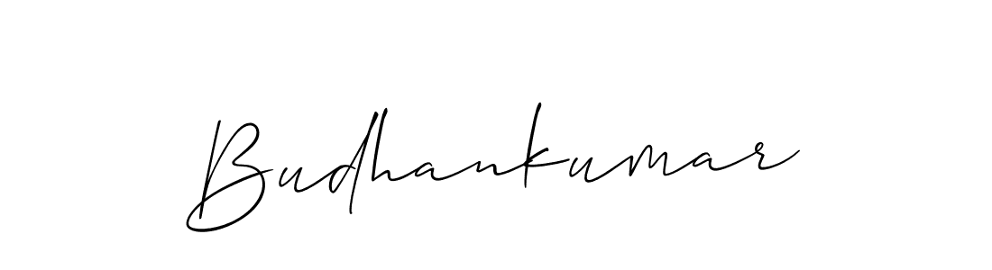 It looks lik you need a new signature style for name Budhankumar. Design unique handwritten (Allison_Script) signature with our free signature maker in just a few clicks. Budhankumar signature style 2 images and pictures png