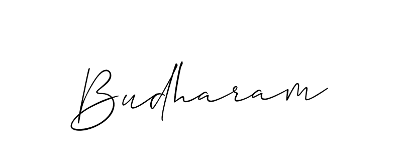 The best way (Allison_Script) to make a short signature is to pick only two or three words in your name. The name Budharam include a total of six letters. For converting this name. Budharam signature style 2 images and pictures png