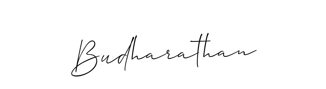 Use a signature maker to create a handwritten signature online. With this signature software, you can design (Allison_Script) your own signature for name Budharathan. Budharathan signature style 2 images and pictures png