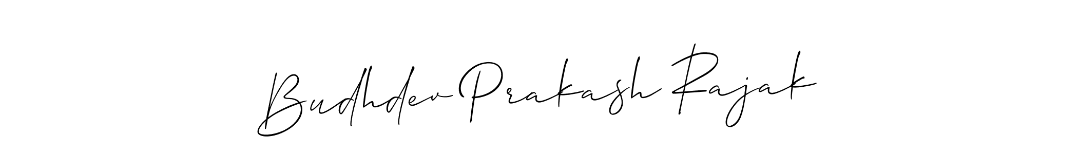 Budhdev Prakash Rajak stylish signature style. Best Handwritten Sign (Allison_Script) for my name. Handwritten Signature Collection Ideas for my name Budhdev Prakash Rajak. Budhdev Prakash Rajak signature style 2 images and pictures png