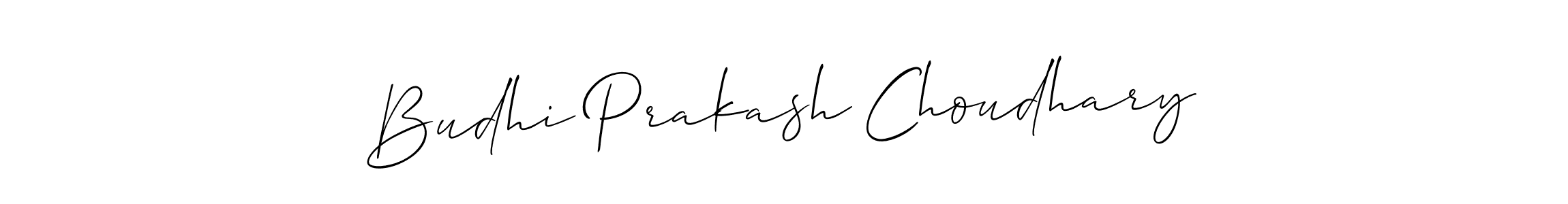 Allison_Script is a professional signature style that is perfect for those who want to add a touch of class to their signature. It is also a great choice for those who want to make their signature more unique. Get Budhi Prakash Choudhary name to fancy signature for free. Budhi Prakash Choudhary signature style 2 images and pictures png
