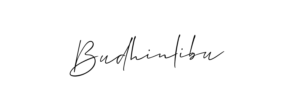 Also You can easily find your signature by using the search form. We will create Budhinlibu name handwritten signature images for you free of cost using Allison_Script sign style. Budhinlibu signature style 2 images and pictures png