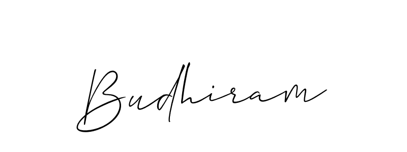 How to Draw Budhiram signature style? Allison_Script is a latest design signature styles for name Budhiram. Budhiram signature style 2 images and pictures png
