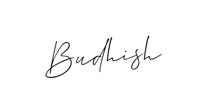 Also You can easily find your signature by using the search form. We will create Budhish name handwritten signature images for you free of cost using Allison_Script sign style. Budhish signature style 2 images and pictures png