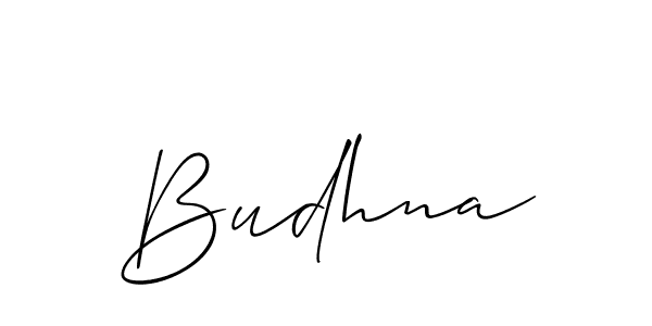 How to make Budhna name signature. Use Allison_Script style for creating short signs online. This is the latest handwritten sign. Budhna signature style 2 images and pictures png