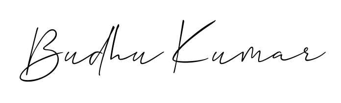 Discover the perfect balance of readability and style for Budhu Kumar with Allison_Script font. Create your dream signature today. Budhu Kumar signature style 2 images and pictures png