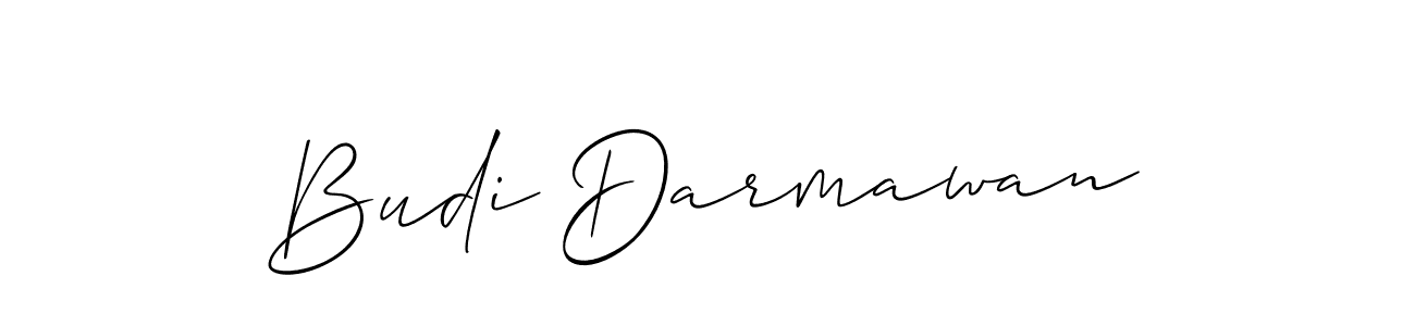 Design your own signature with our free online signature maker. With this signature software, you can create a handwritten (Allison_Script) signature for name Budi Darmawan. Budi Darmawan signature style 2 images and pictures png