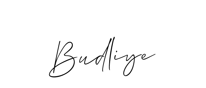 Once you've used our free online signature maker to create your best signature Allison_Script style, it's time to enjoy all of the benefits that Budliye name signing documents. Budliye signature style 2 images and pictures png