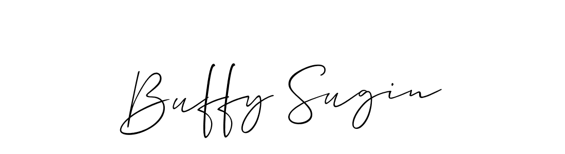 It looks lik you need a new signature style for name Buffy Sugin. Design unique handwritten (Allison_Script) signature with our free signature maker in just a few clicks. Buffy Sugin signature style 2 images and pictures png