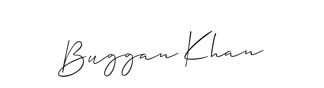 It looks lik you need a new signature style for name Buggan Khan. Design unique handwritten (Allison_Script) signature with our free signature maker in just a few clicks. Buggan Khan signature style 2 images and pictures png