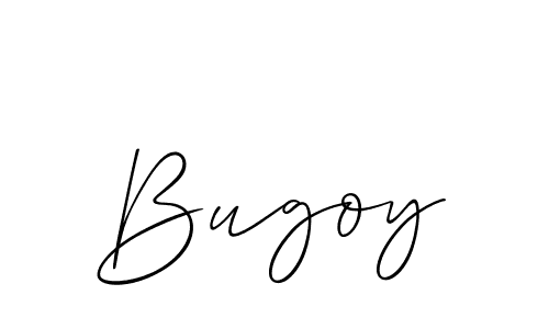 Design your own signature with our free online signature maker. With this signature software, you can create a handwritten (Allison_Script) signature for name Bugoy. Bugoy signature style 2 images and pictures png